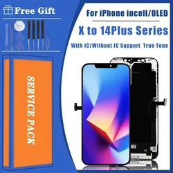 RUIJU IN CELL LCD For iPhone X XsMax 11 12 13 14 15PROMAX LCD Display Touch Screen Digitizer Assembly No Dead Pixel Replacement