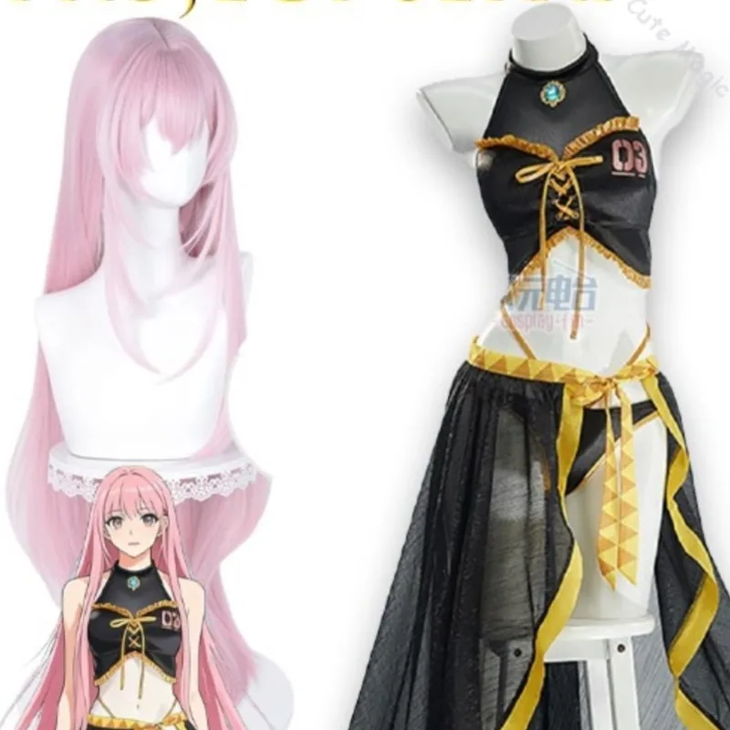 

Project SEKAI Cosplay Swimsuit Two Piece Split Bathing Game Water Princess Cleopatra Bely Exotic Women Dance Navidad Carnaval