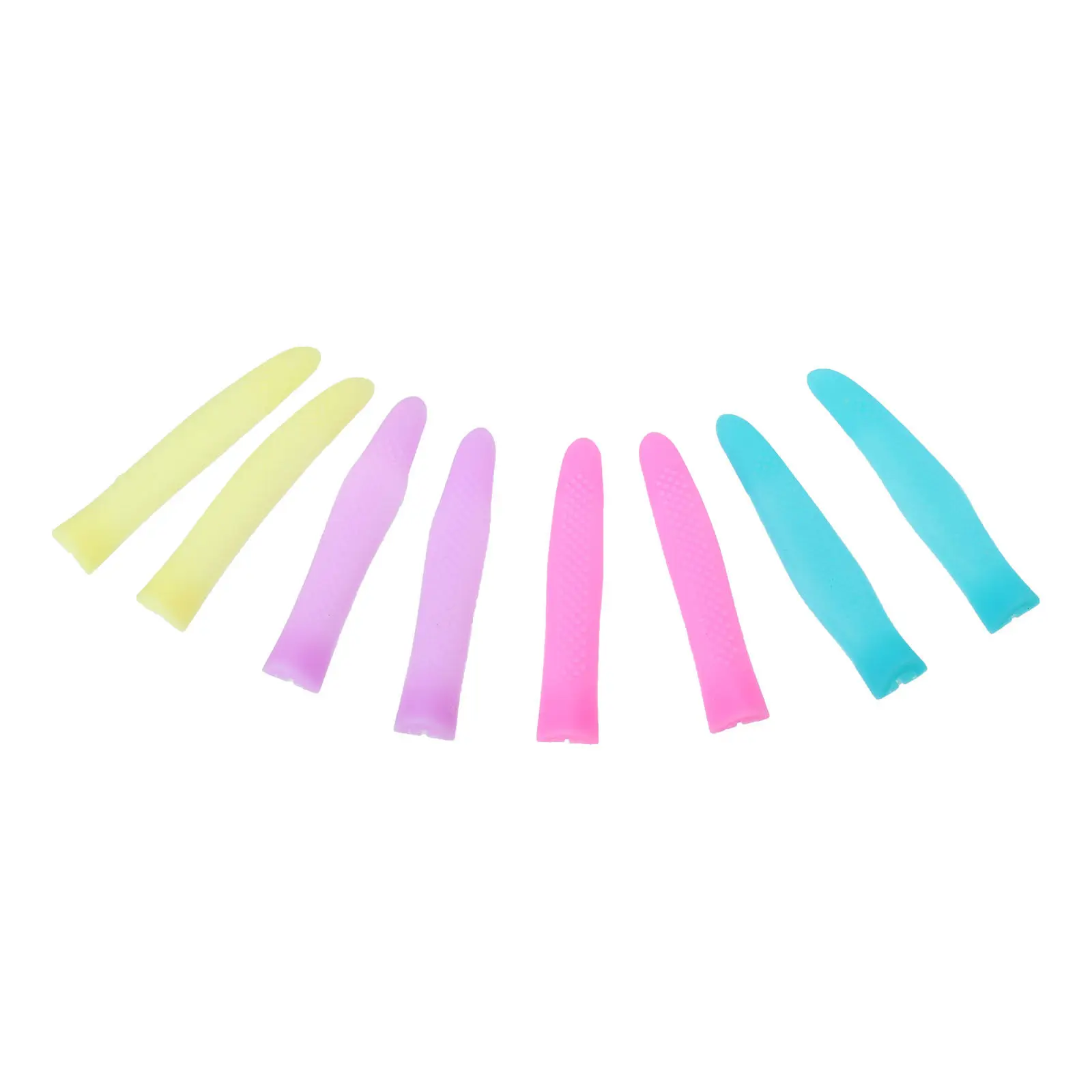 4Pairs Cuticle Scissor Handle Cover Non-Slip Silicone Protection Sleeve Ergonomic Lightweight Manicure Tool Handle Sleeve