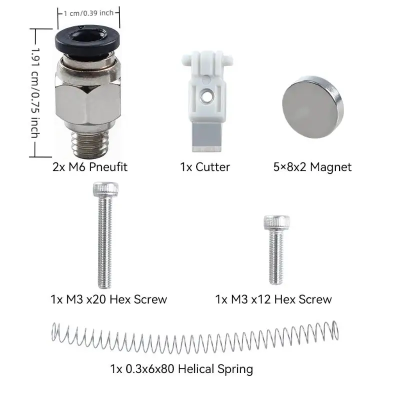 .Hot Sale-Upgraded Hackman Automatic Filament Cutter V2 Return Spring And Compact Design For 3D Printer Replaceable Parts