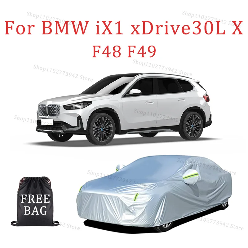 

Car cover For BMW iX1 xDrive30L X F48 F49 Full cover Waterproof sun protection cover Scratch resistant cars accessories