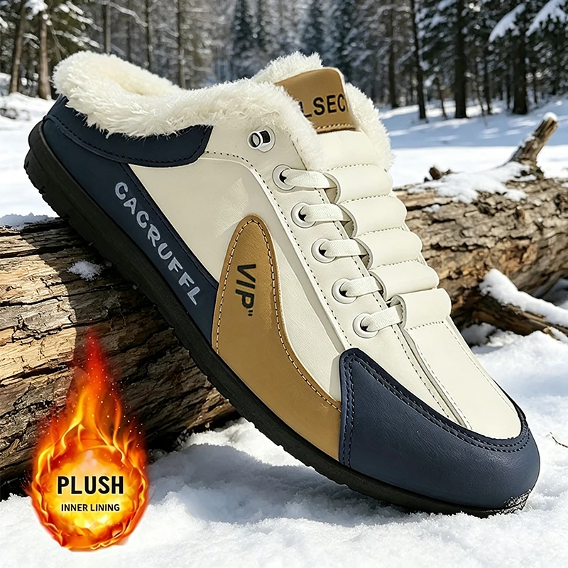 Winterwarme Schuhe, Schneeschuhe, warme Hausschuhe, warme Schuhe für den Innenbereich, bequeme Schuhe, Winter-Alltagsschuhe – Detail 4