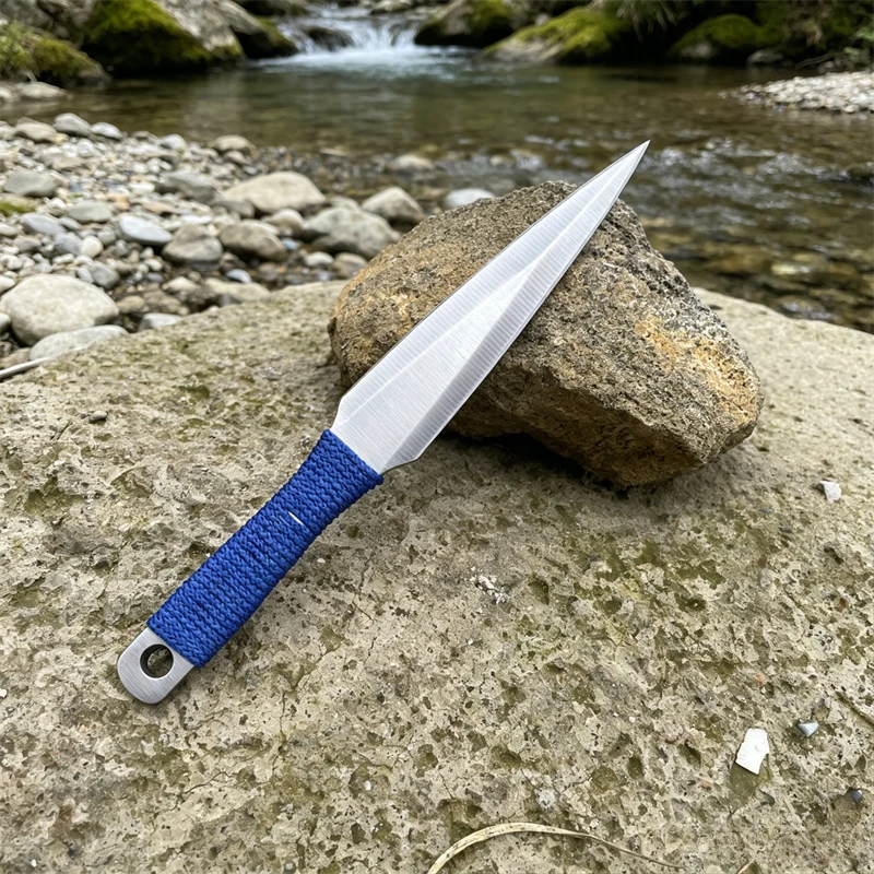 

Non-Sharpened Fixed Blade Pocket Knife Lightweight Portable Knife Camping EDC Sports Outdoor Game Knives Competition Tools
