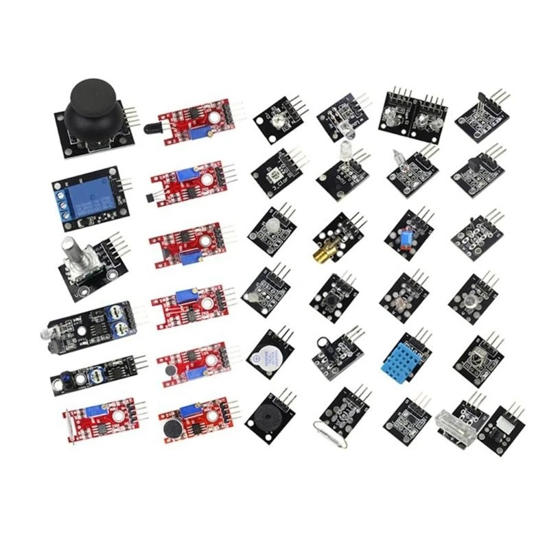 37pcs Sensors Assortment 37 In 1 New Starter Sensors Module Set For DIY Including Temperature Sensors and more 83CF