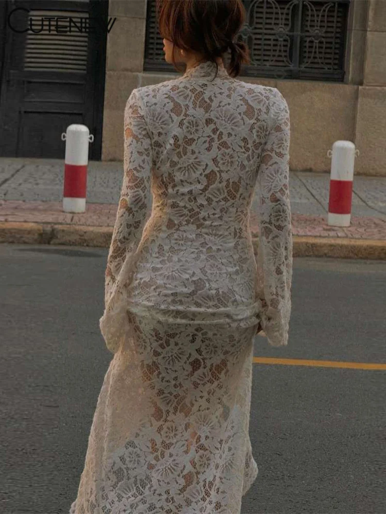 long black backless lace dress Zapakasa Women Black Lace Long Prom Dress Mermaid Halter Neck Backless  Evening Dress