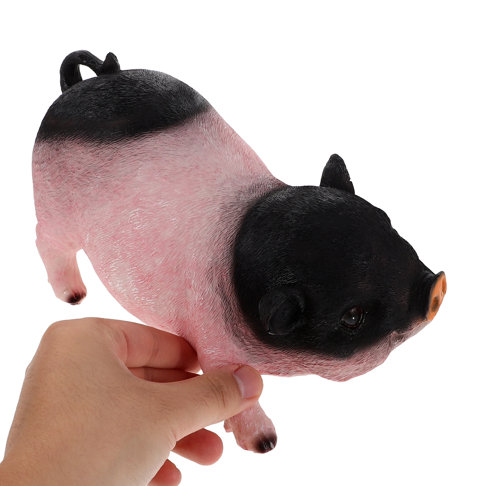 

2Pcs Resin Pig Statue Garden Ornament Cute Animal Sculpture for Outdoor Indoor Decor Lawn Garden Yard Decoration