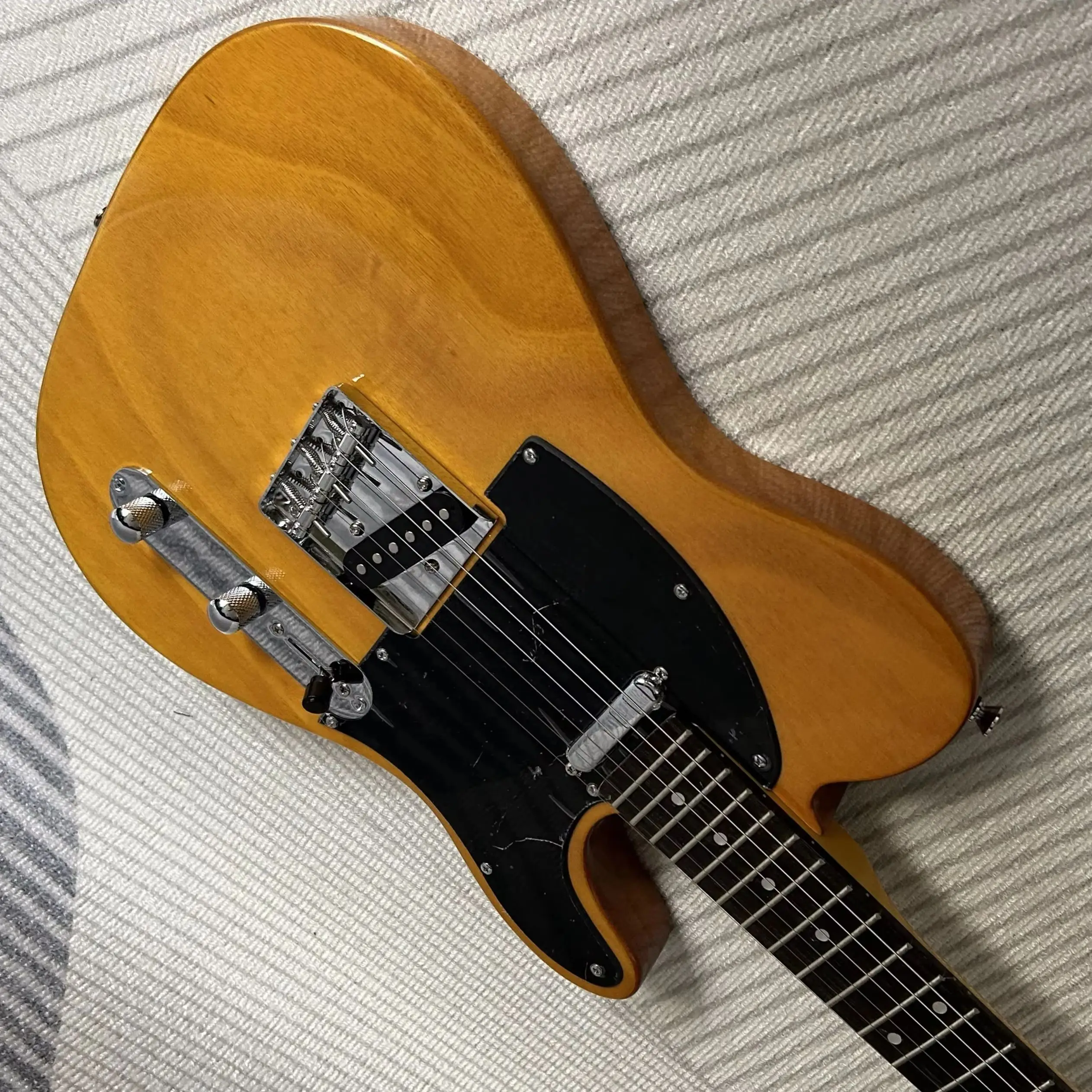 

Горячая распродажа: Электрогитары с грифом из палисандра, прозрачно-желтые, корпус из красного дерева