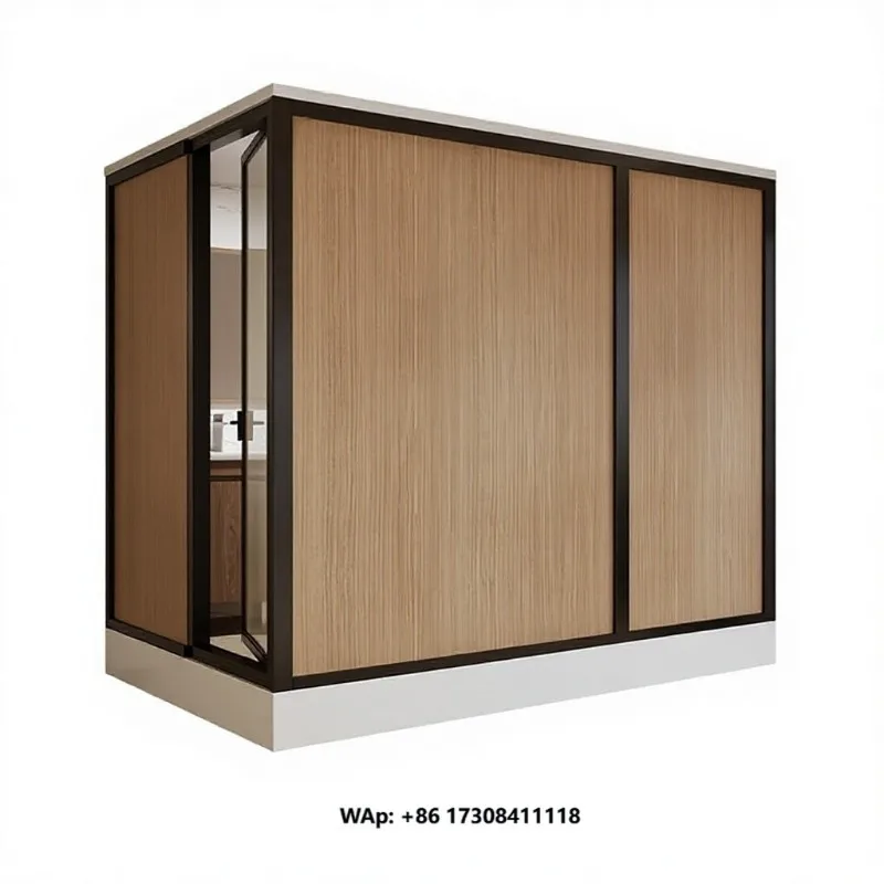 Modern Design Shower Room Intransparent Waterproof Wallboard 17mm Thick Lock Integrated Bathroom Finished Mobile 1