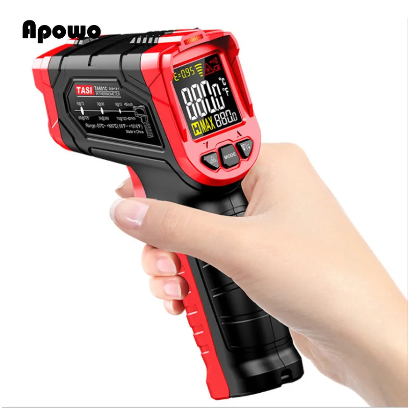 Pyrometer -50-880 Degrees Celsius Colorful Display High Temperature Infrared Laser Thermometer Digital