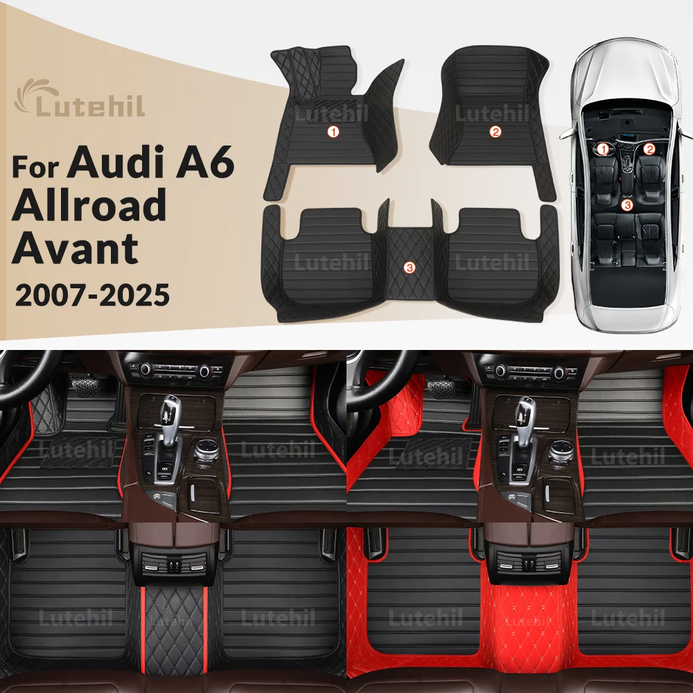 

LUTEHIL для Audi A6 Allroad/Avant 2007-2025 24 23 22 21 20, автомобильные коврики на заказ, автомобильный ковер, аксессуары для интерьера