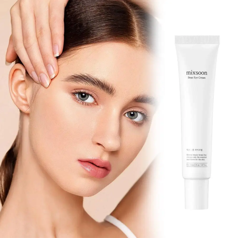 Mixsoon crème pour les yeux au soja coréenne 20 ml-hydratation en profondeur, raffermissante, réduit les ridules et l'affaissement, soulage la sécheresse, soin doux pour les yeux