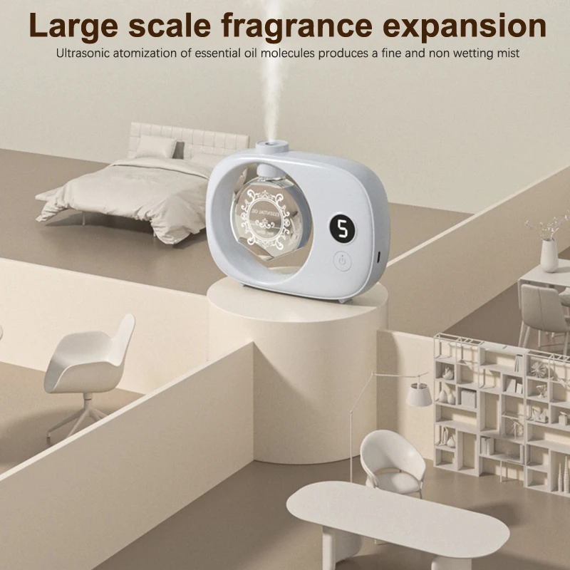 Smart Aroma Diffuser Air Freshener Purifier Auto Sprayer Essential Oil Wall Mount Tabletop Perfume Diffuser For Home Car Room