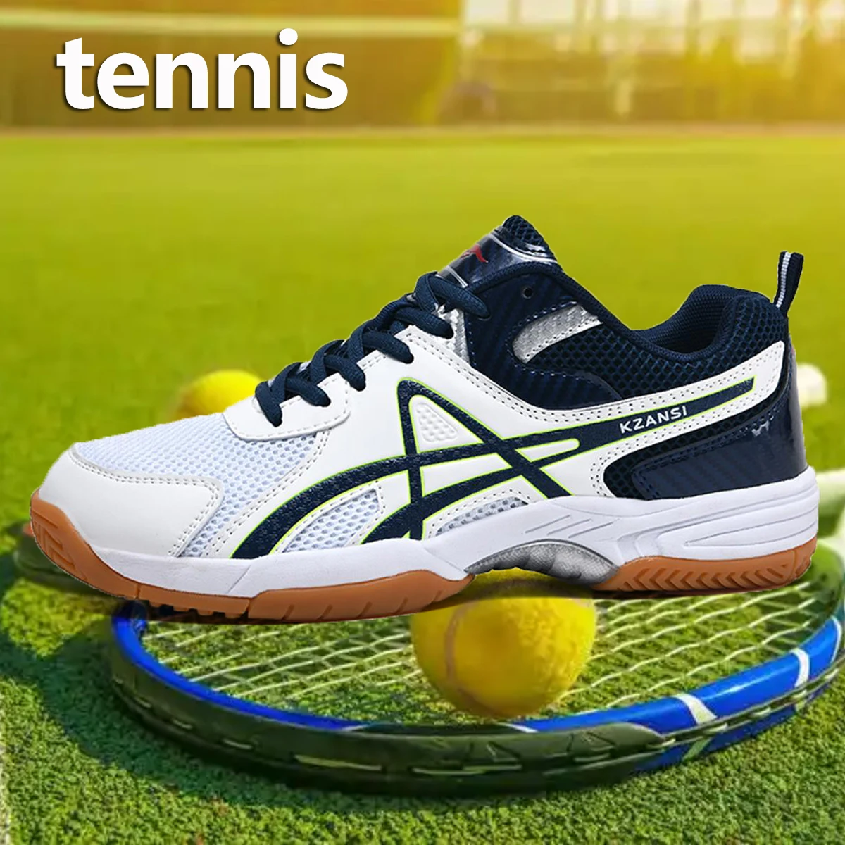 Hochwertige Professionelle Tennistrainingschuhe für Herren, Geeignet für Baseball, Softball, Lacrosse, Badminton, Rugby, Squash und Vielseitiges Training – Detail 6