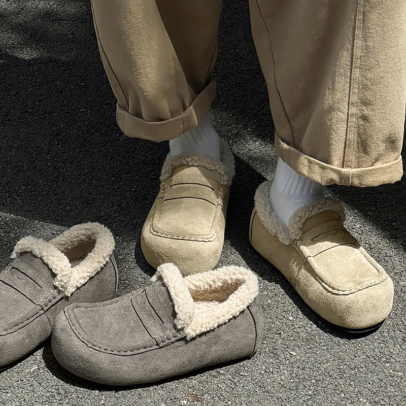 الشتاء المألوف حذاء رجالي الأوروبية الأمريكية عادية مريحة خفيفة الوزن زوجين أحذية دافئة الأحذية الاجتماعية البريطانية الرجال #6