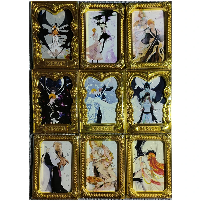 

Anime BLEACH Rare CP XR EX Metal Refractive Flash Cards Kurosaki Ichigo Ulquiorra Toys for boys Collectible Cards Birthday Gift