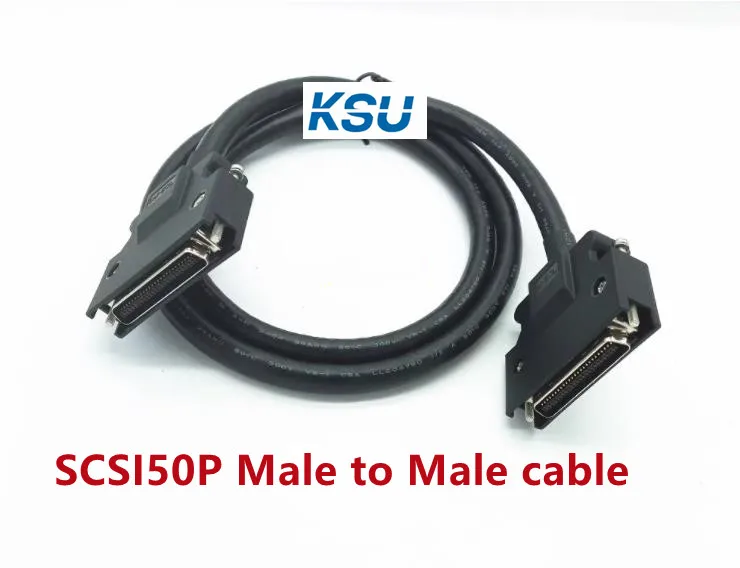 SCSI50 HPCN SCSI-50 50 pins 50Pin male to male Signal Terminal Breakout Connector Cable 0.5M/1.5M/3M/5M