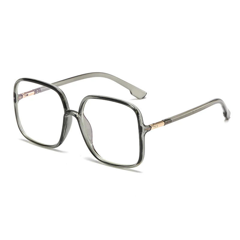 Oversized Square Anti-Blue Light Eyeglasses for Men & Women, Face-Slimming, Prescription Supported view 5