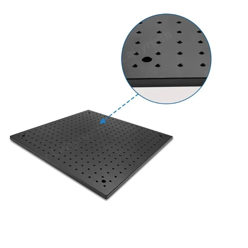 400x400x13MM High Precision Optical Flat Plate Laboratory Porous Hard Aluminum Honeycomb Board Experimental Breadboard M6 Thread