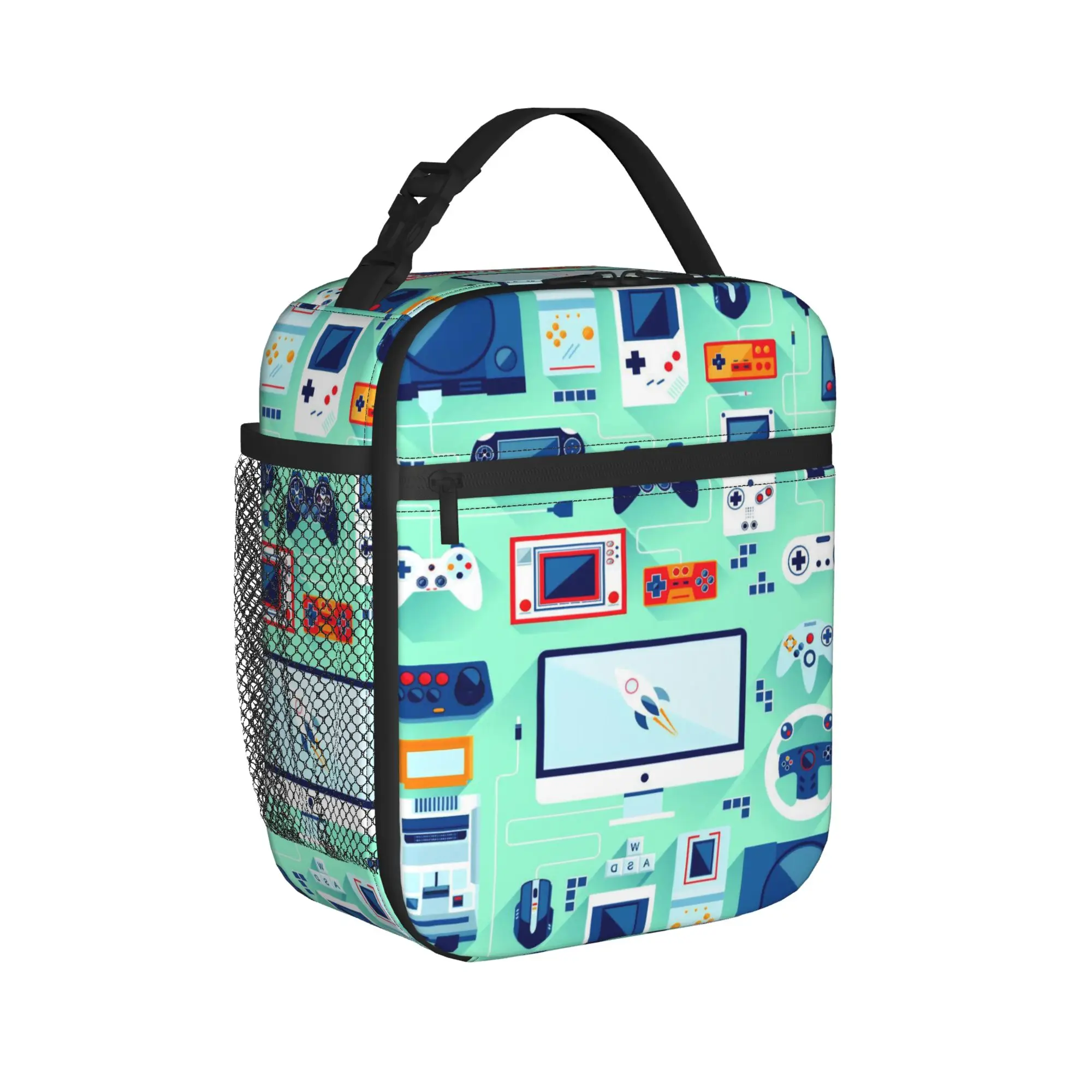 Games Console Handheld Thermal Insulated Lunch Bags for Travel  Portable Bento Box Thermal Cooler Food Box