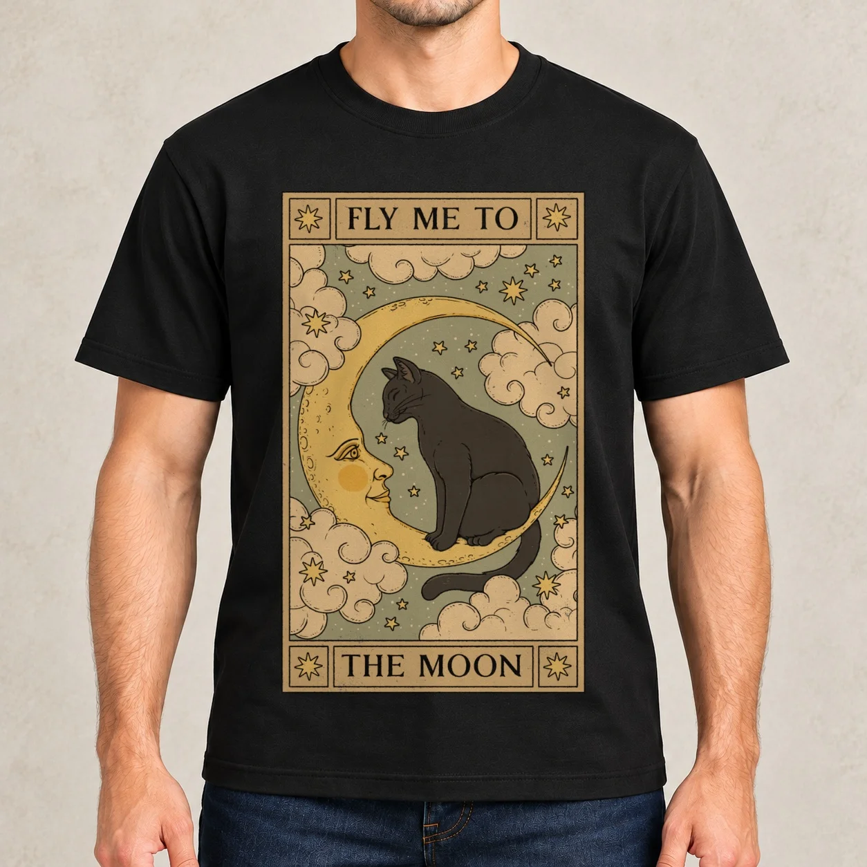 Fly Me to the Moon T-Shirt man t shirt cotton essential t shirt cotton t shirts man 100% cotton shirts high quality T-Shirt