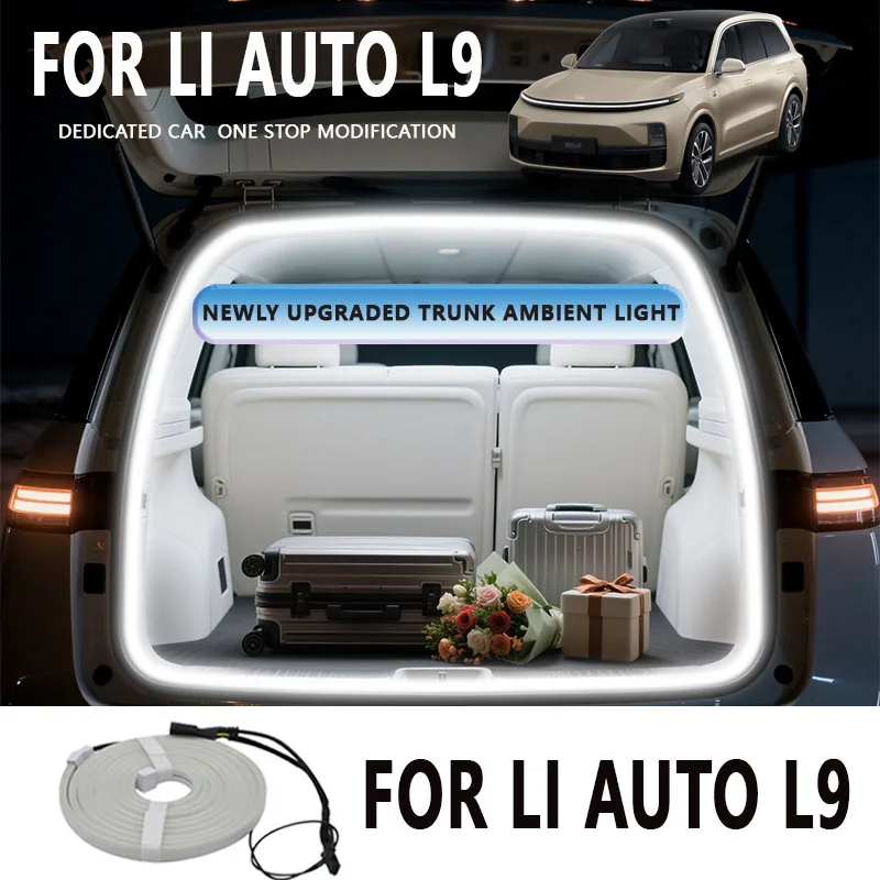 

FOR LI AUTO L9 Rear Trunk LED Light Bar Strips Trunk Interior Decorative Lamp Strip Luggage Atmosphere Light