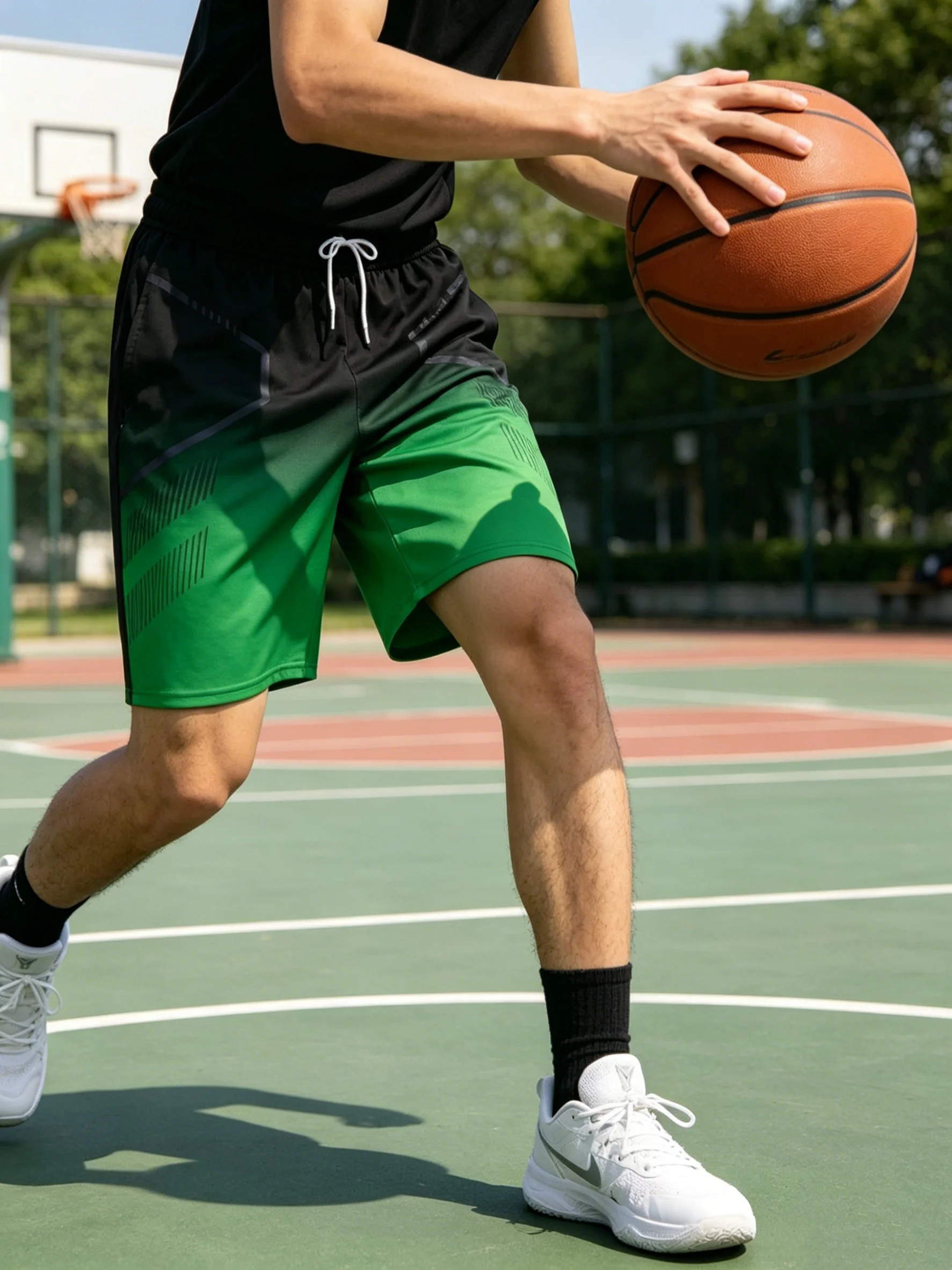 shorts-masculinos-de-verao-roupas-esportivas-shorts-casuais-para-corrida-calcas-curtas-para-treino-na-academia-preto-e-cinza