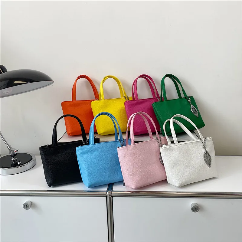 

2022 New Summer Handbags For Women Simple Crossbody Bags For Women Pu Leather Women'S Shoulder Bag Solid Color Women'S Bag