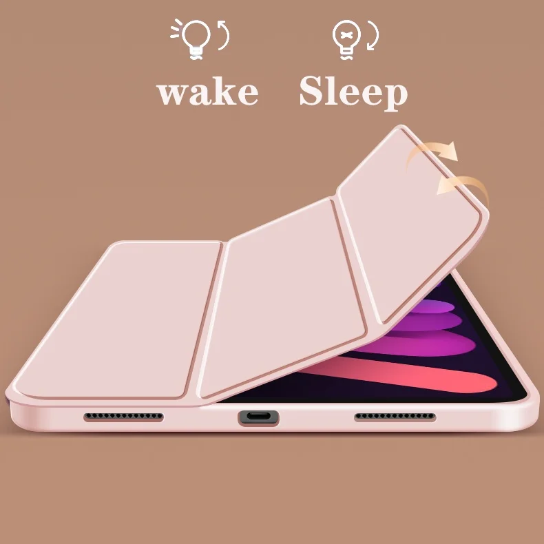 Smart Tablet Case for for iPad Pro 11 2024 5th Pro 13 2024 7th Air 11 Air 13 inch Air 5 4 3 10th 10.9 9.7 6th 5th Mini 6 PU Case