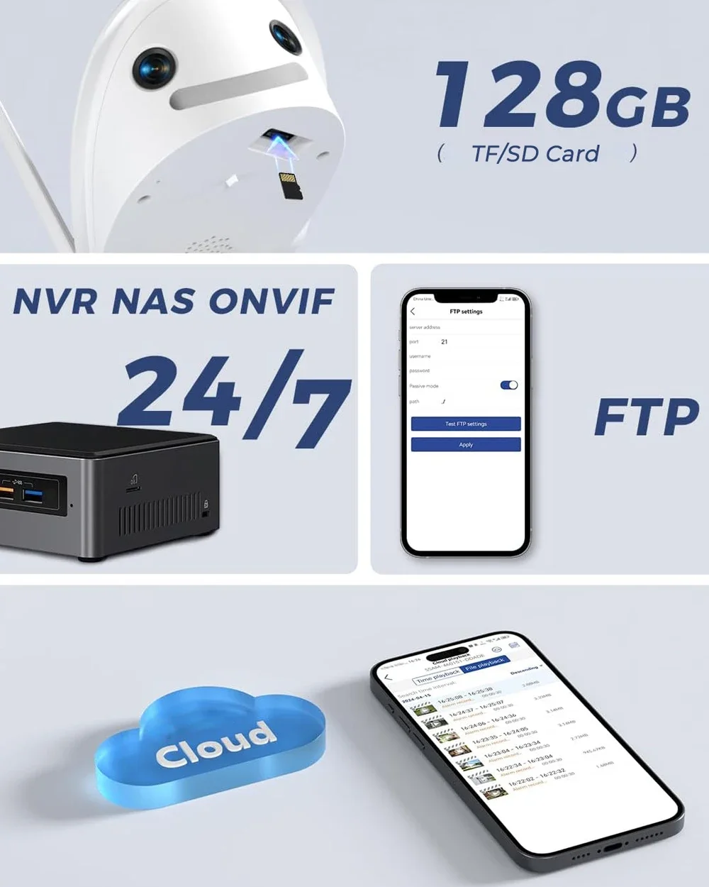 Dual-Lens 180° Panoramic WiFi Security Camera Outdoor IP Bullet Camera with Human/Vehicle Detect Color Night Vision Security Cam