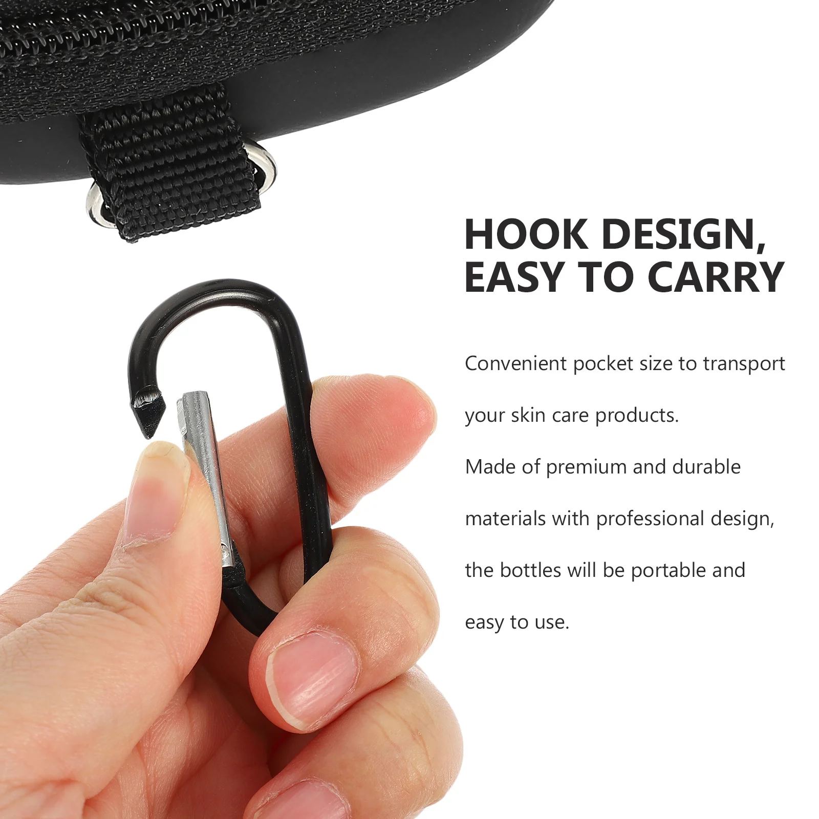 

1Set Essential Oil Bag Roller Bottles Empty Perfume Containers Durable Glass Travel Size Leakproof Roll-on Bottles