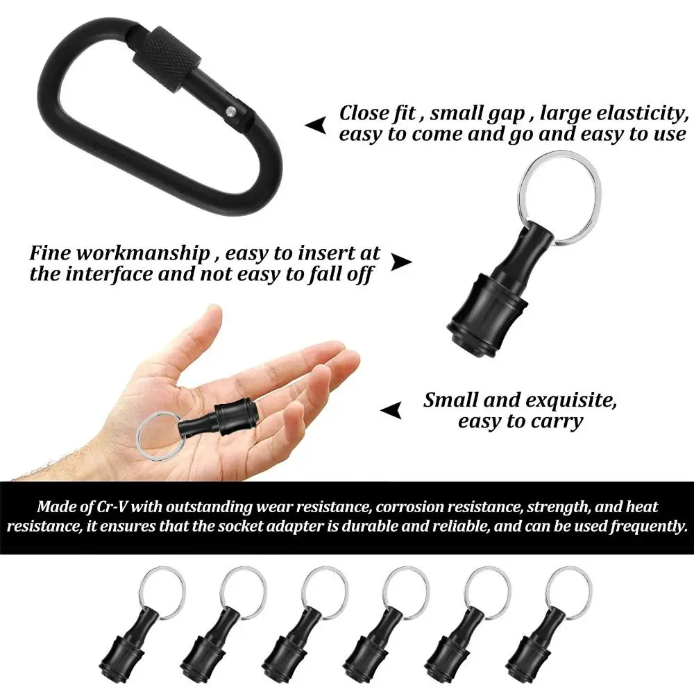 

Rustproof 1/4 Socket Bit Holder Durable Pocket Size Tool Organizer Storage Practical Screwdriver Bits Holder DIY