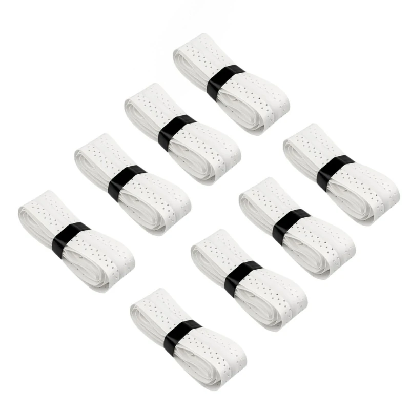 8Pcs Tennis Grip Head Overgrips AntiSlip Tennis Rackets Grip AntiSkid Sweat Tape for Tennis, Squash and Badmintons