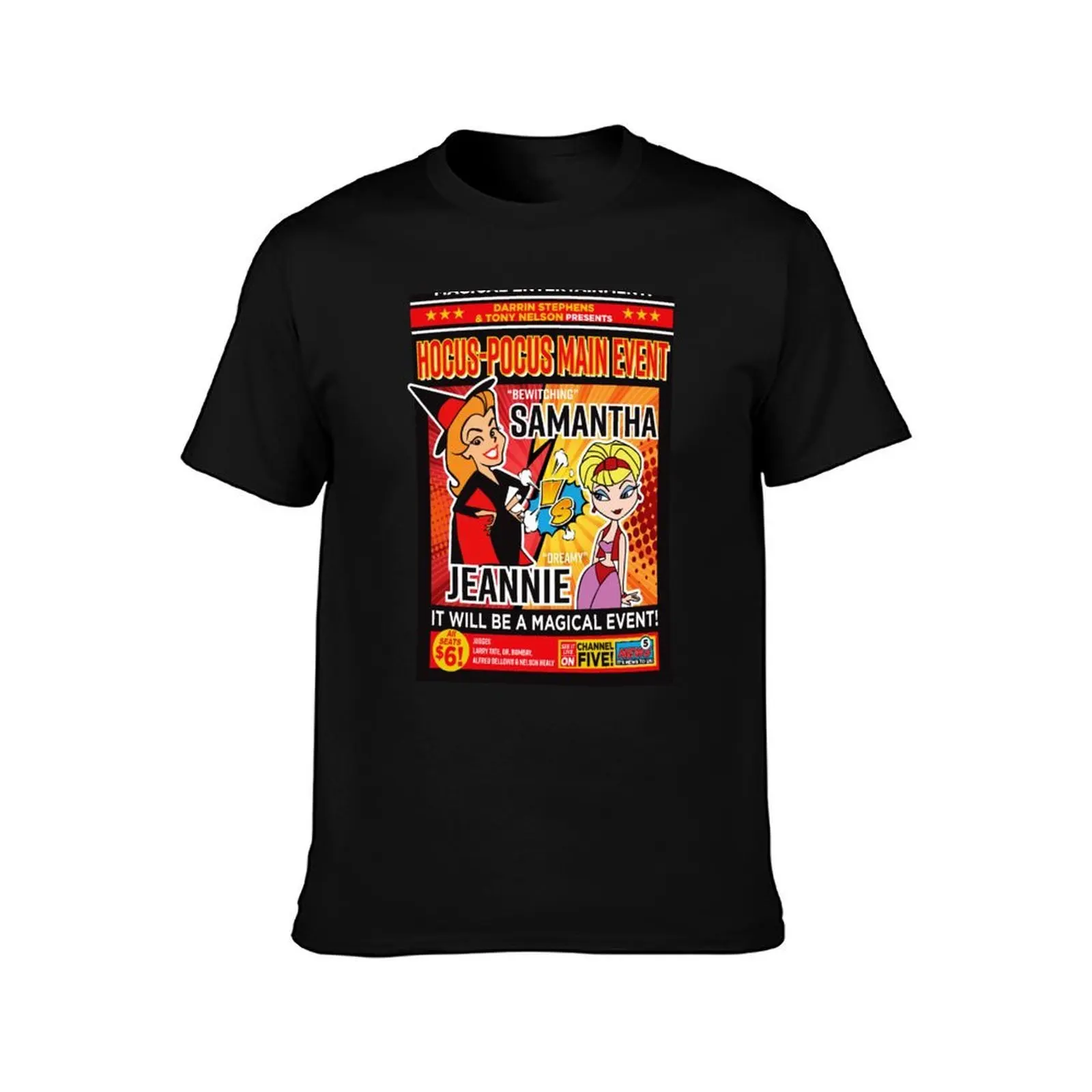 Battle Samantha vs Jeannie Magic Event T-Shirt printed t shirts for man T-Shirt