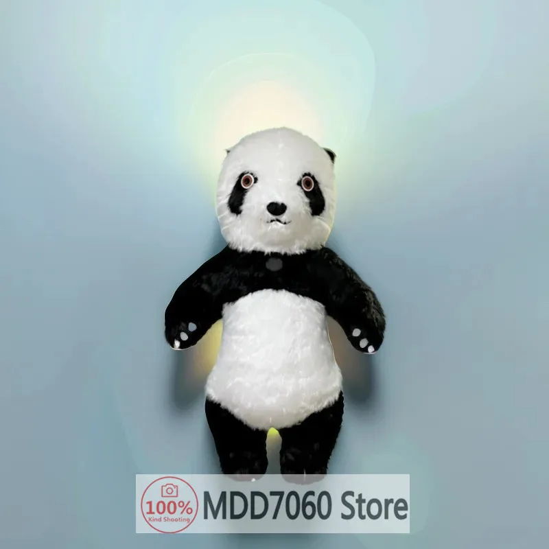 Aufblasbare Kleidung mit Panda-Maskottchen, 2 m/2,6 m/3 m, riesige Kleidung für Erwachsene, zum Gehen, Rollenspiele, Geburtstagsfeier, Performance-Requisiten