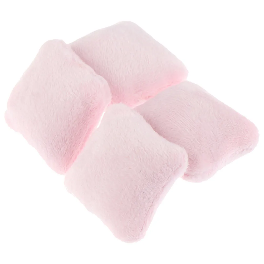 4Pcs Miniature Pillow Ornaments Mini House Decor Adorable Fake Sofa Cushions Wear Resistant Desktop Mini House Accessories