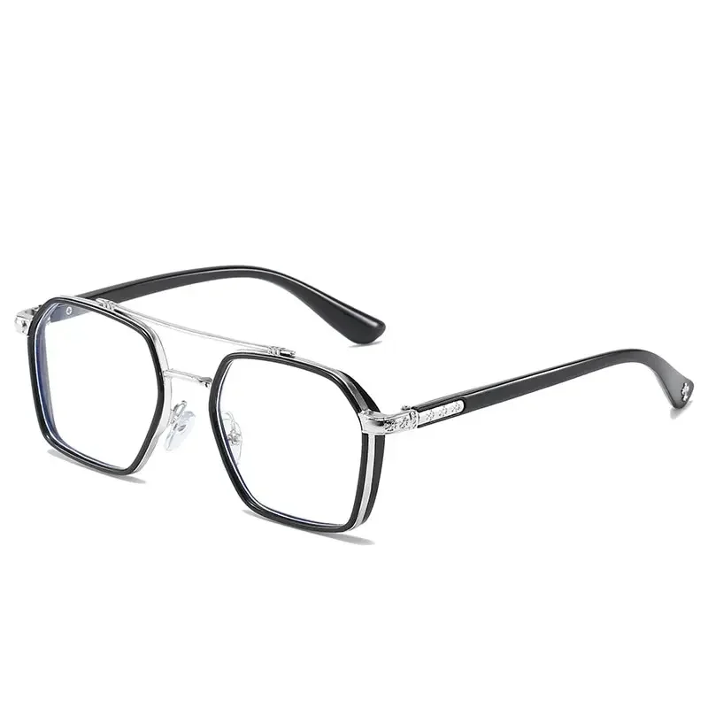 

Vintage Square Glasses Woman Man Transparent Anti Blue Light Computer Eyewear Clear Lens Retro Metal Eyeglasses Frame Unisex 안