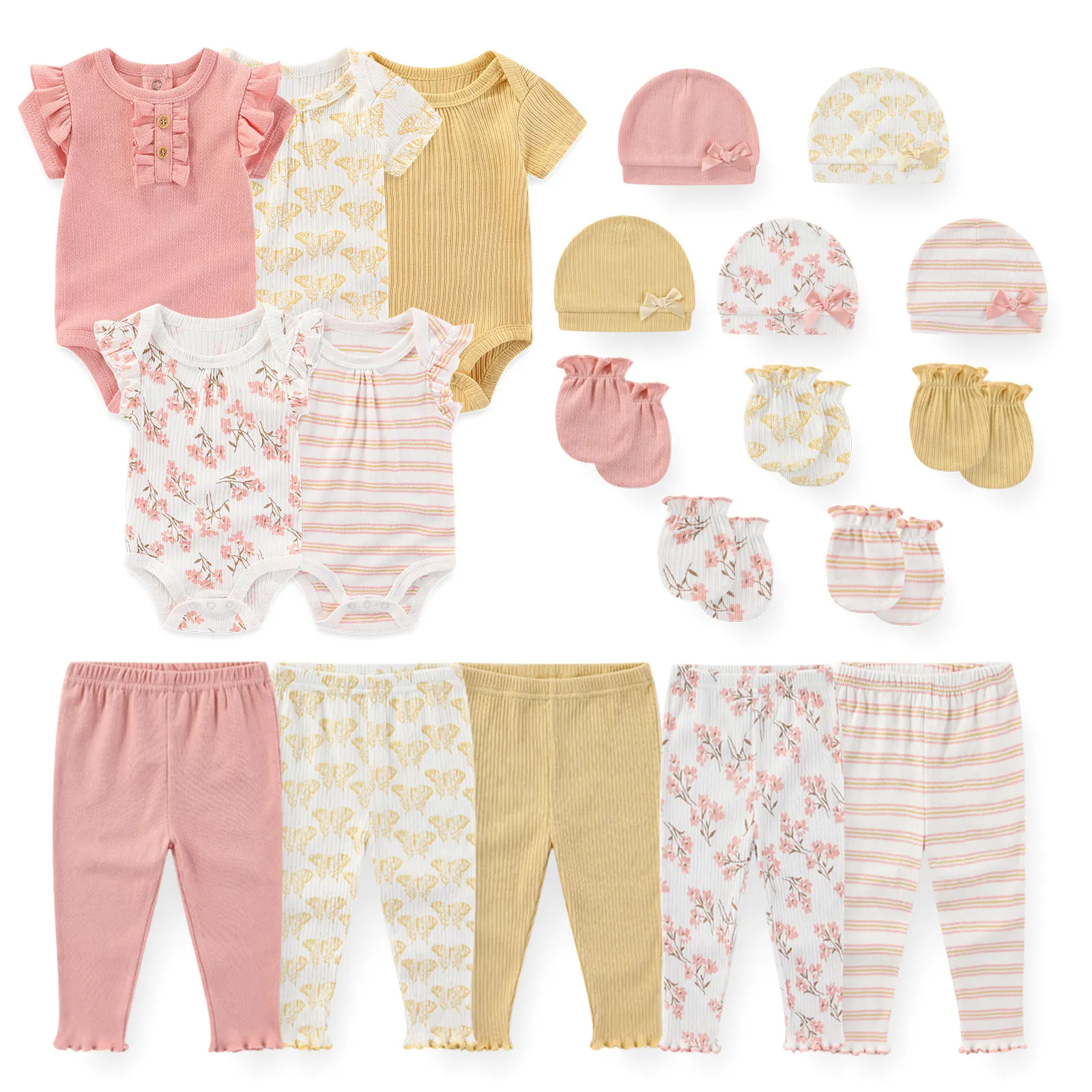 8-20-piezas-de-ropa-para-bebe-recien-nacido-100-algodon-conjuntos-de-body-pantalones-gorros-y-guantes-ropa-de-bebe-de-dibujos-animados-color-solido-para-bebes