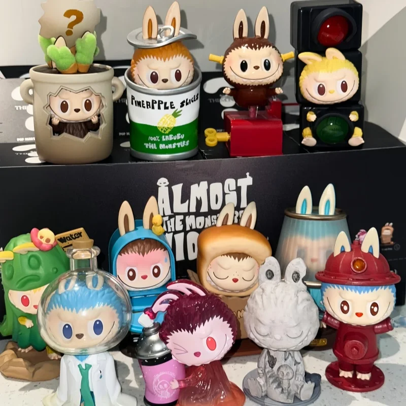 The Monsters Hidden Almost Series Blind Box Fall In The Wild  Action Figure Made By Hand Mystery Box Decoration Collection 