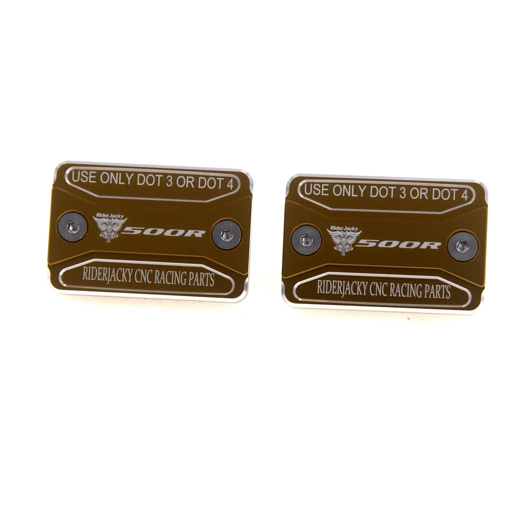 For Honda CBR500R CBR 500R 2013 2014 2015 2016 2017 2018 Front and Rear Brake Fluid Reservoir Cover-Gold