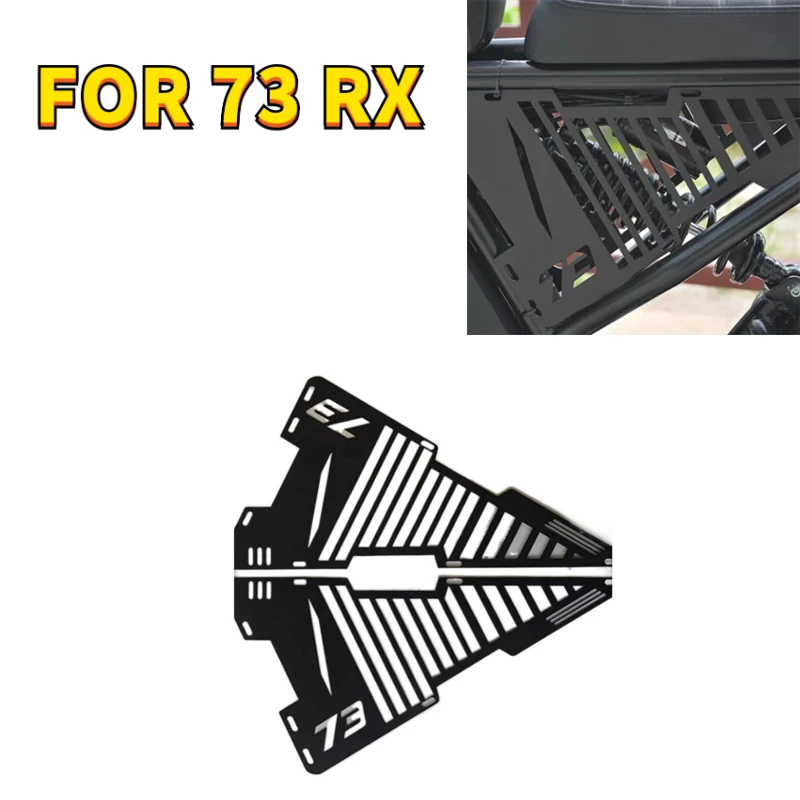 Triangle protective plate protective plate laser cut carbon steel black paint Modification For SUPER73 RX RX 73 RX 73