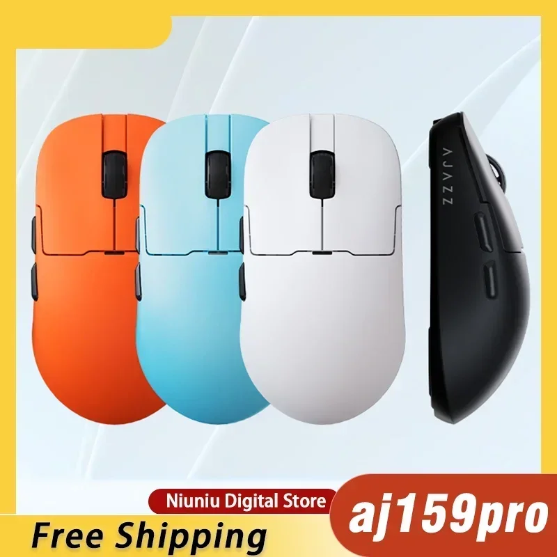 

AJAZZ AJ159/AJ159apex Bluetooth wireless mouse three-mode e-sports gaming mouse PAW3395 thin and light gaming mouse with base