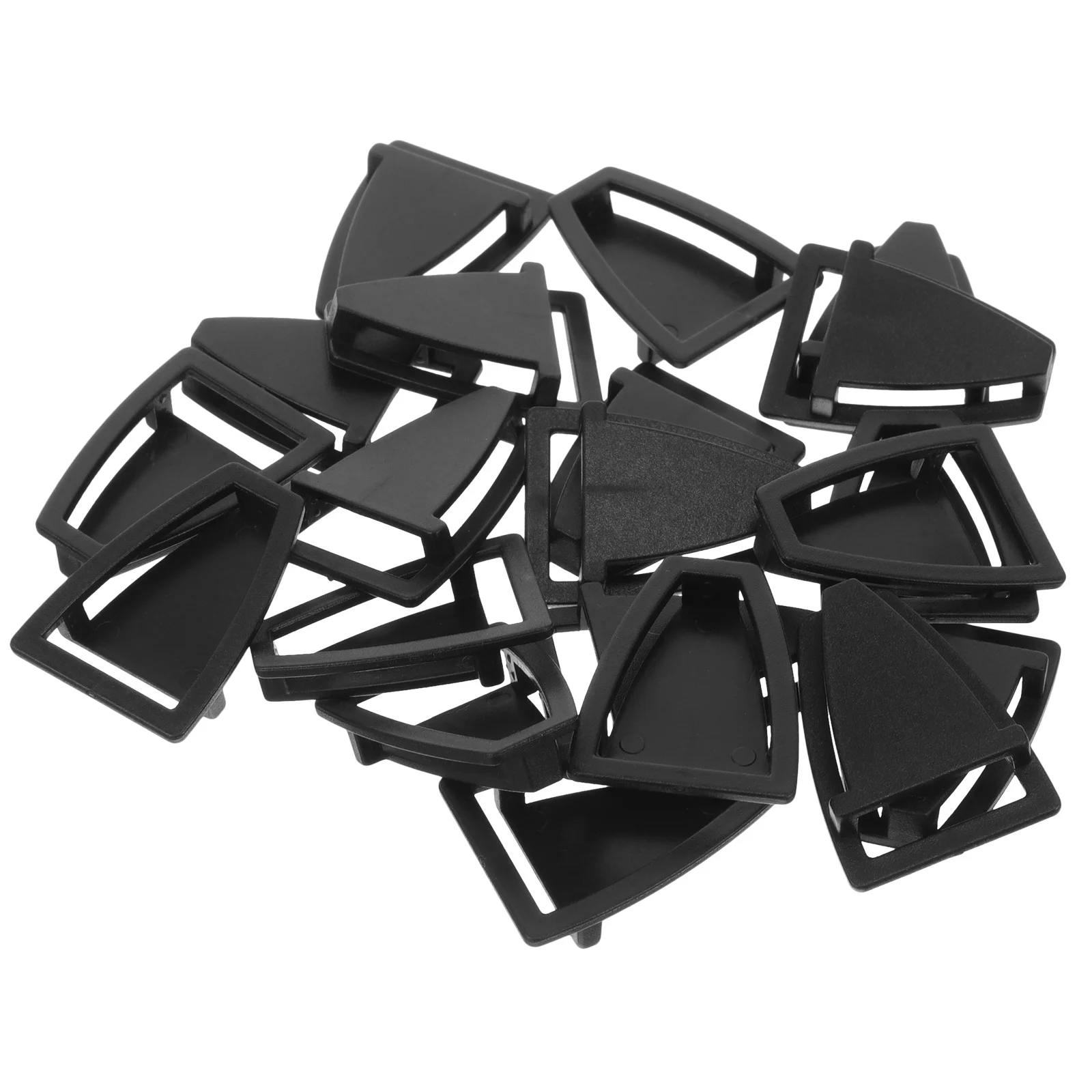 20Pcs Plastic Triangle Buckle Replacement for Helmets Quick Release Hard Hat Strap Repair Parts Chin Strap Buckles Safety