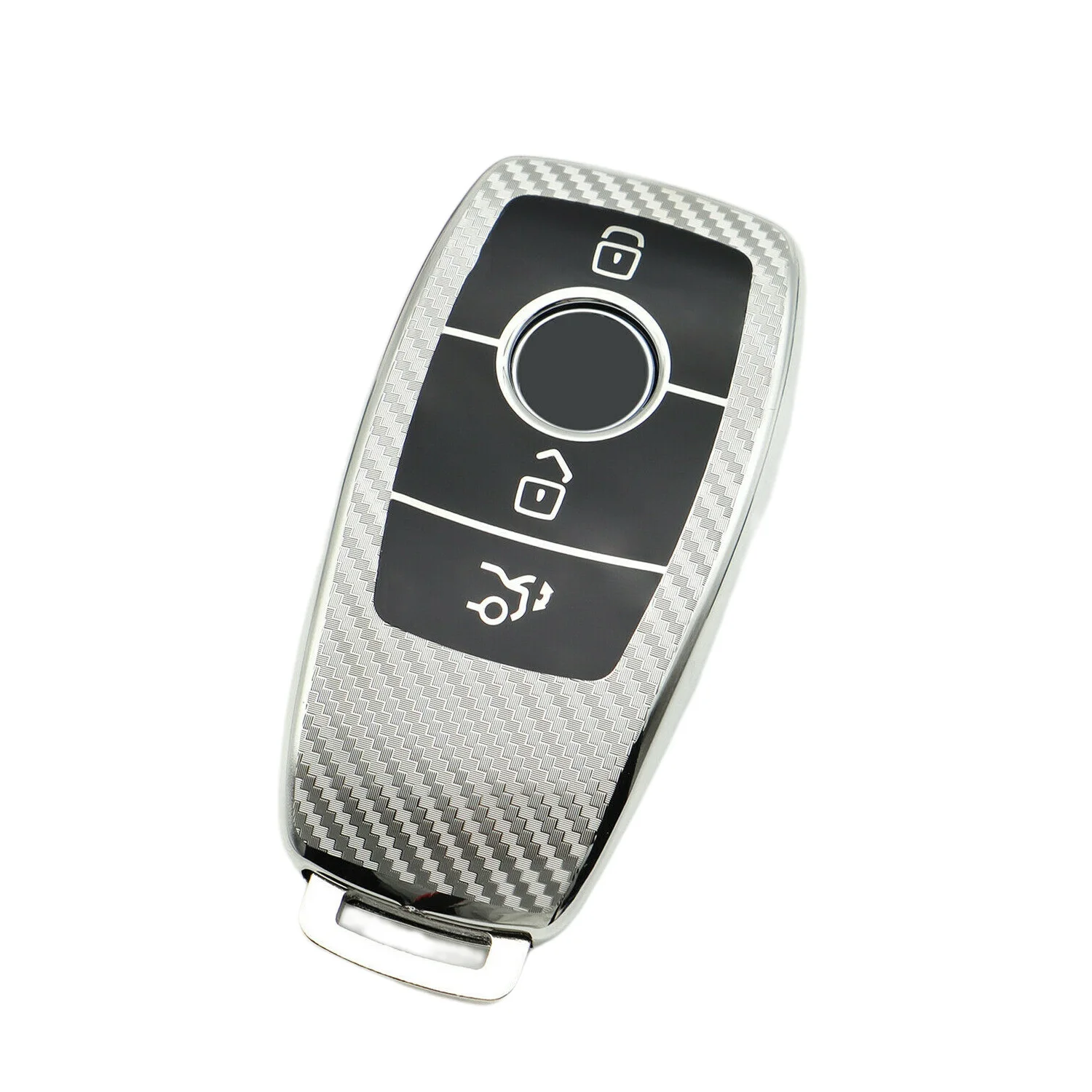 

Car Key Cover Carbon Fiber Texture Protective Cover for Mercedes-Benz GLC260L 300L GLB200