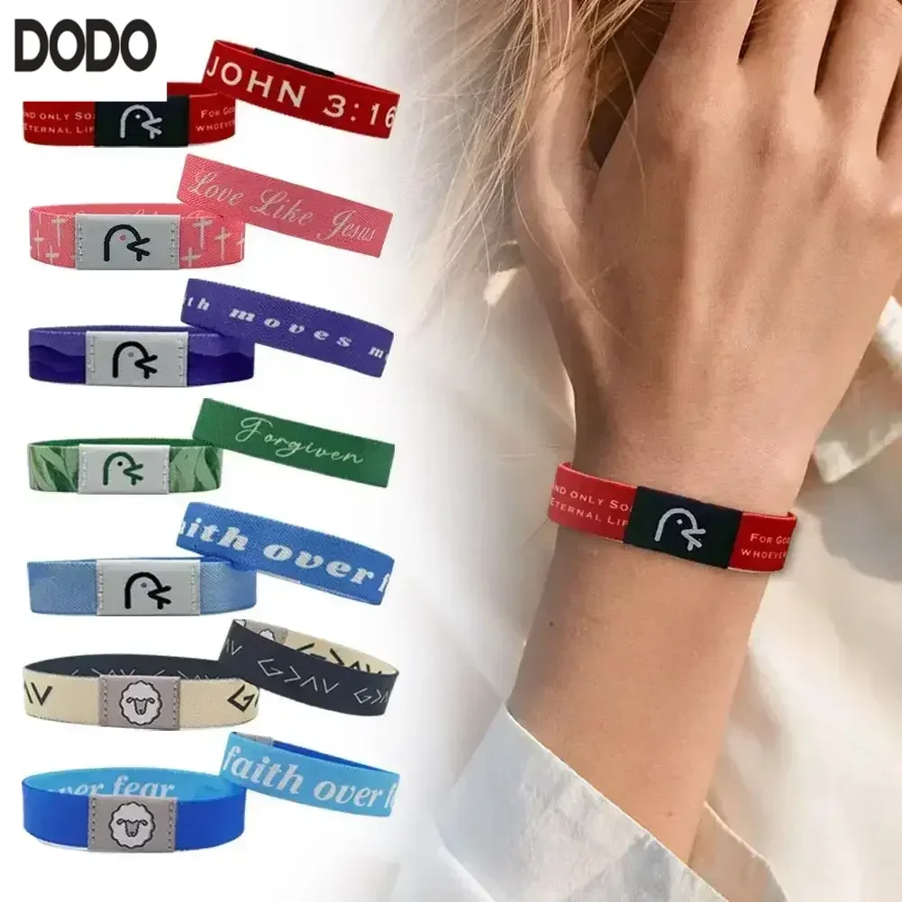 

100 pcs With Nfc Wearable Bible Verses Bible Bracelet Christian Daily Bible Verse Bracelet Religious Inspirational Jewelry