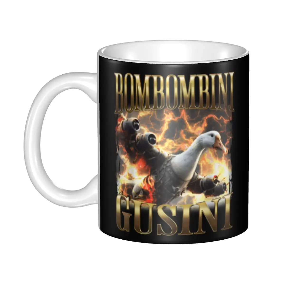 DIY شخصيات الدماغ الإيطالية مضحك ميمي أكواب السيراميك مخصص فنجان القهوة الإبداعية هدية