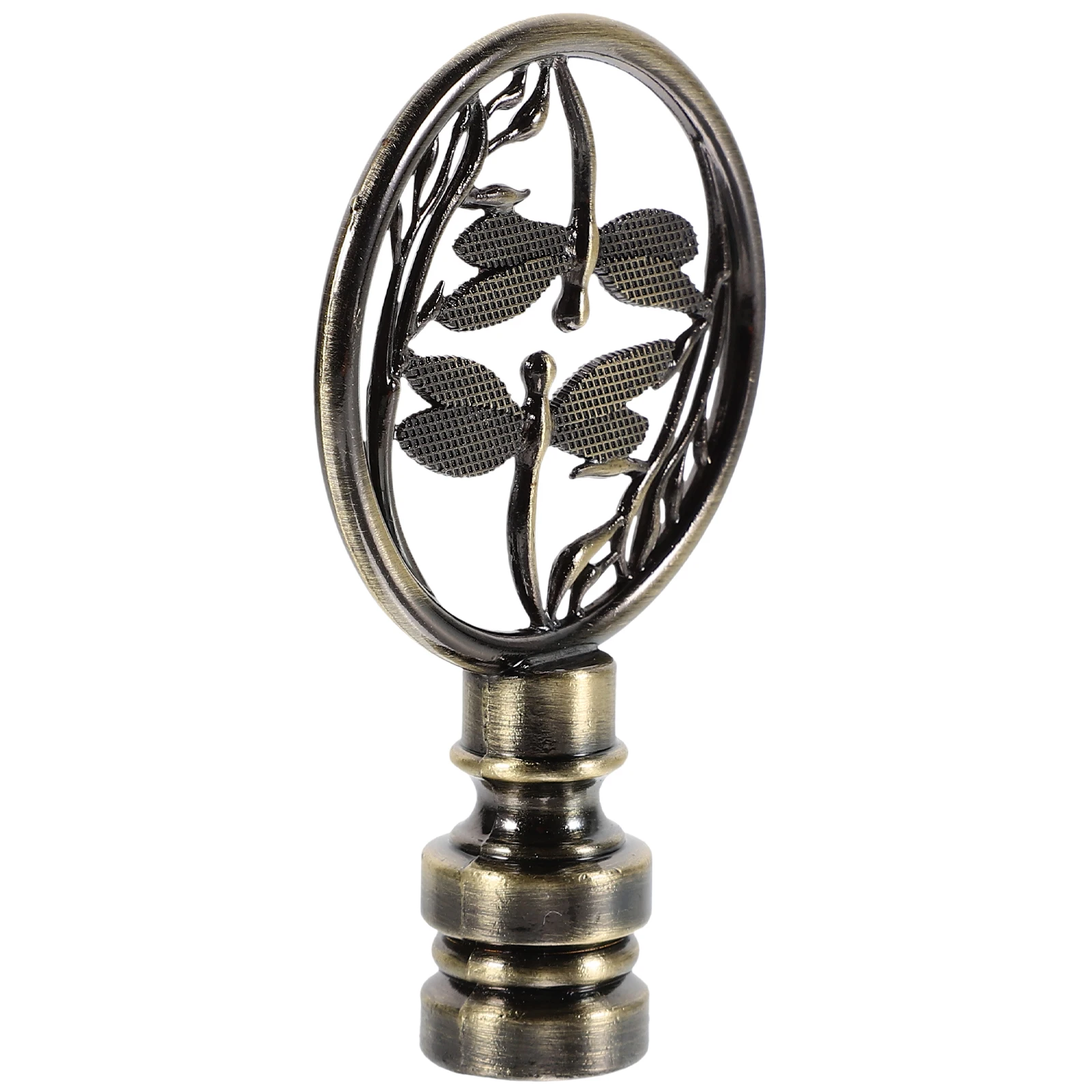 

Lamp Decorative Head Dragonfly Finial Cap Metal Screw Knob Vintage Animal Shape Lampshade nament Easy Install LED Accessories