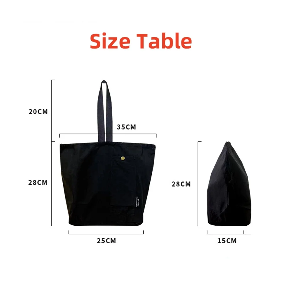 Large Workwear Style Bundle Mouth Lunch Bag Freshness and Heat Preservation Lunch Box Portable Tinfoil Mat Picnic Bag Lunch Bag