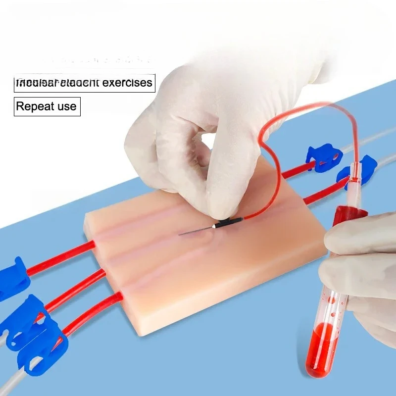 

Injection Practice Pad Simulation Human Skin Tear Resistant Portable For Students Nurses Suture Training Model