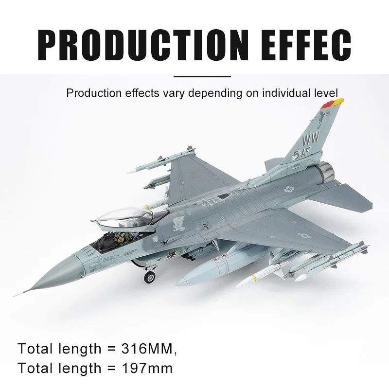 TAMIYA Assembly Aircraft Model Kit 61098 US F-16CJ Fighter 1/48