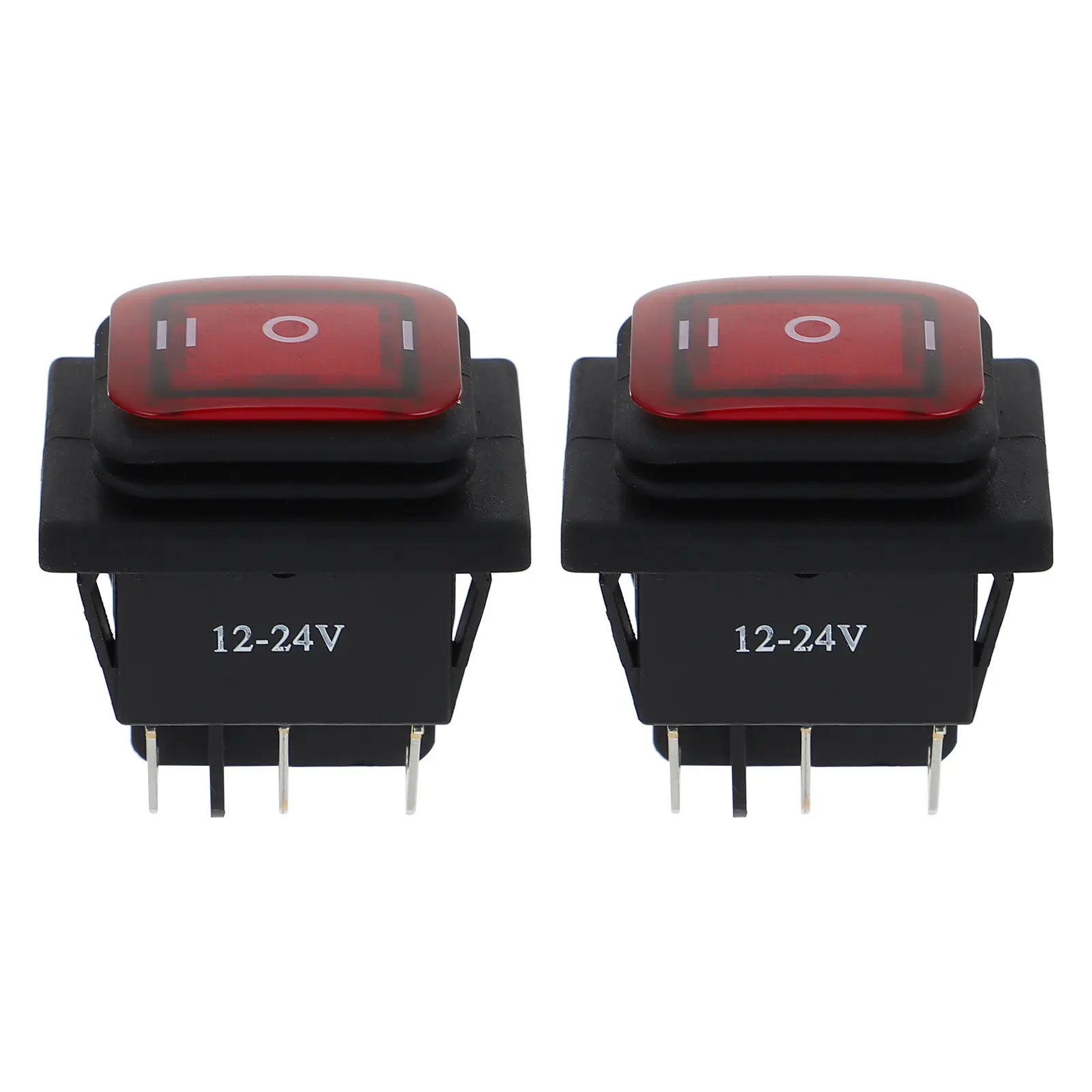 2Pcs Premium ABS Copper Rocker Switch on-Off Boat Car Treadmill Coffee Pot Water Dispenser Home Appliance Electrical Equipment